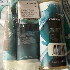 Korres Guava Shower Gel, Body Butters and Lip Butter - Set